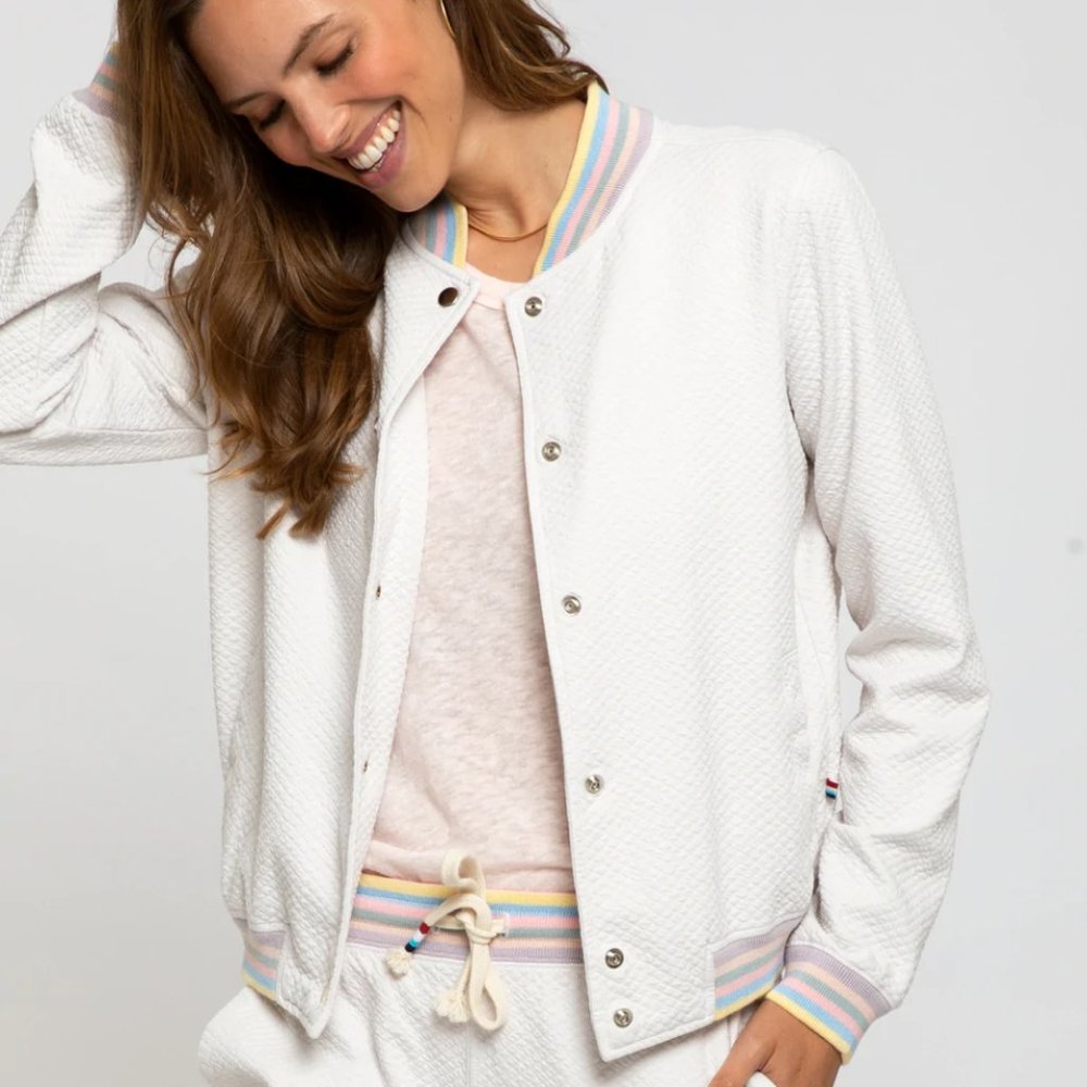 SOL ANGELES Quilted Pastel Bomber
